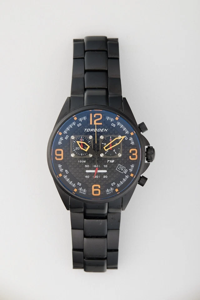Reloj Torgoen T18 Hombre Negro - Acero Inoxidable Correa Negra DESCONTINUADO  Foto 1 de 1