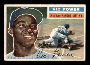 1956 Topps White Back #67 Vic Power   VGEX X2507843