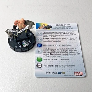 Marvel Heroclix Fear Itself Set Greithoth (The Worthy) #024 Rare Figur Karte - Bild 1 von 8