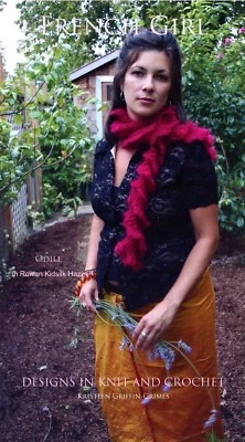 French Girl Crochet Pattern - Odile Scarf in 2 lengths - Image 1 of 3