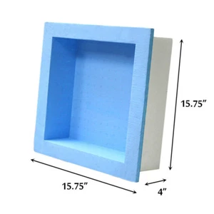 Waterproof Single Recessed Shower Niche Ready to Tile Wide Combo 15.7" x15.7" US - Picture 1 of 6