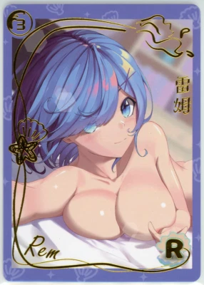 ❤️REM - Goddess Story Anime Waifu Doujin Card - GENKI PARADE - R-3 - RE:ZERO - Image 1 of 3