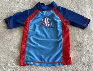 UV Skins Jungen rot weiß blau Surfbretter Schwimmen Rash Guard 5 - Bild 1 von 8