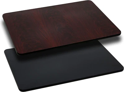 Glenbrook 30'' X 42'' Rectangular Table Top with Black or Mahogany Reversible La - Image 1 of 3