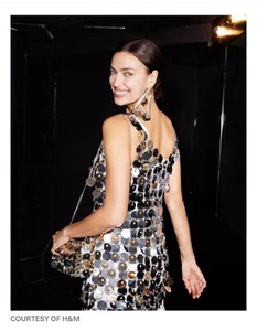Paco Rabanne & H&M Women’s SEQUIN DISC MINI DRESS - XS - New NWT Silver Gold - Picture 1 of 5
