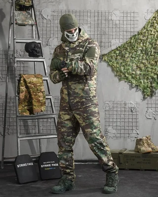 Tactical suit autumn multicam softshell military uniform vodovidshtovhuvalna💙💛 - Image 1 of 4