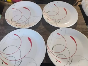 CORELLE SPLENDOR 10 & 1/4 INCH DINNER PLATES x 4 NEW OLD STOCK FREE USA SHIP - Picture 1 of 4