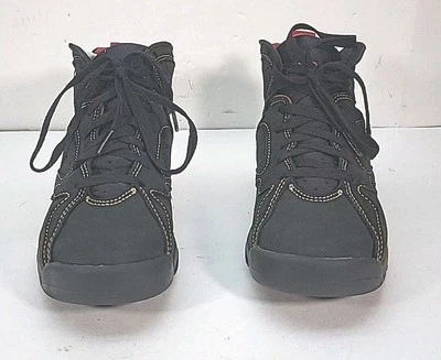 Air Jordan 7 'Citrus'  Black, Gold & Red Black Suede Size 5Y (DQ6040-081)  - Image 1 of 4