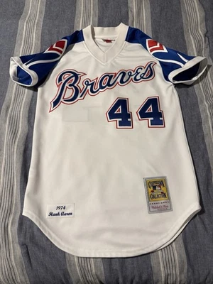 Camiseta deportiva Mitchell & Ness 1974 Atlanta Braves Hank Aaron local talla 36 Foto 1 de 4