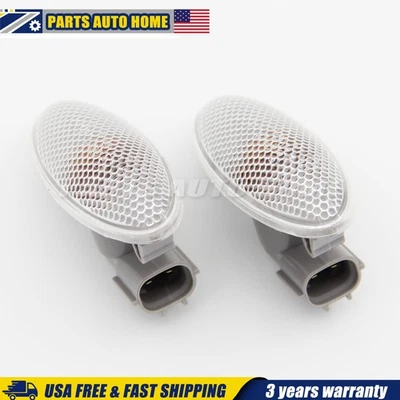 2Pcs Side Turn Signal Fender Light 81730-02090 Fits Toyota Yaris 2005-2013 USA Foto 1 de 4