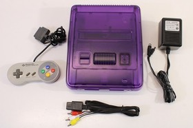 Nintendo Super Famicom Clear Purple Console Controller REGION FREE SNES & SFC #2