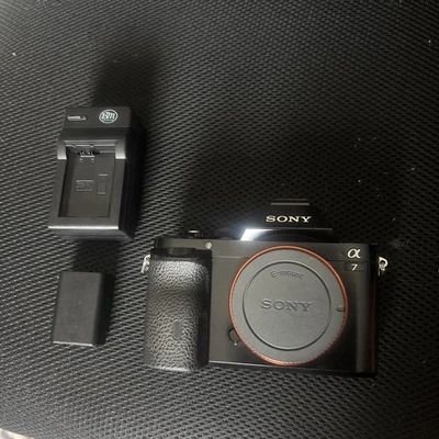 Sony A7 body with battery and charger . Viewfinder needs repair- broke randomly - Image 1 of 4