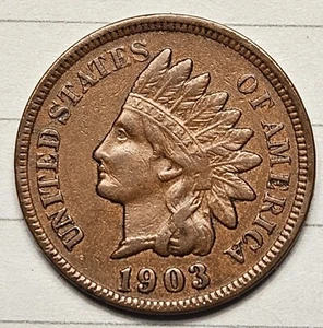 1903 Indian Head Cent XF Details - Bild 1 von 2