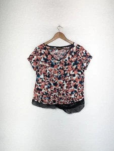 Blusa pequeña Simply Vera multicolor estampado floral cuello en V PL - Imagen 1 de 6