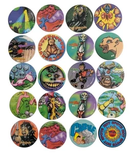 20 POGs Milk Caps Vintage Variety Vtg 90s 1990s Miscellaneous Lot Paper - Picture 1 of 5