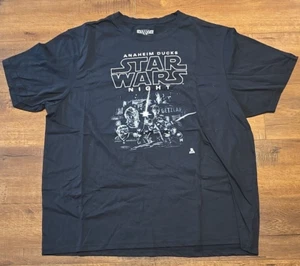 Anaheim Duck Star Wars Night NHLPA T-Shirt Men's Size XLarge Black - Picture 1 of 6
