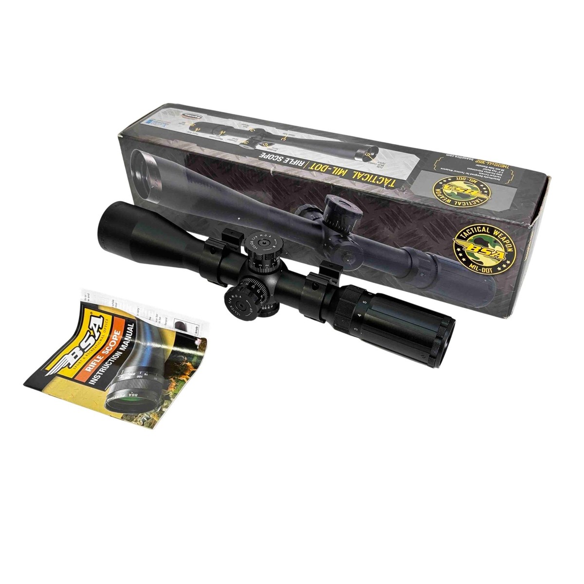 BSA Optics ステルス タクティカル ライフルスコープ BSA Optics Hunting Rifle and Pistol Scopes, Laser, Lights