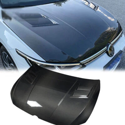 Capó ventilado de fibra de carbono para Volkswagen Golf 8 MK8 GTI TR Style Foto 1 de 4