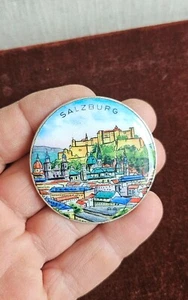 VINTAGE HANDGEFERTIGTES EMAILLE ABZEICHEN # SALZBURG ÖSTERREICH / ÖSTERREICH - Bild 1 von 5