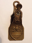 1843 ANTIQUE VICTORIAN BRASS LETTER CLIP PAPER HOLDER by MERRY PHIPSON & PARKERS