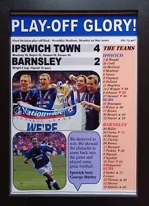 Ipswich Town 4 Barnsley 2 - Play-offs 2000 - Ipswich beworben - Souvenirdruck - Bild 1 von 8