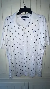 Ralph Lauren Polo Sail Boats Shirt Custom Classic Fit. XLTG, Short Sleeve - Picture 1 of 7