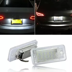 Error Free LED License Plate Lights Lamps OEM Replace For Audi A3 A4 A6 S6 A8 Q7 - Foto 1 di 12