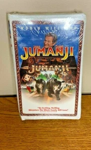 VHS Movie Sealed Jumanji 1996 Robin Williams Rare Classic VHTF VHS Movie Factory - Picture 1 of 1