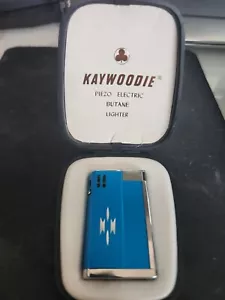 Vintage Blue Kaywoodie Piezo Electric Lighter with original box - Picture 1 of 4