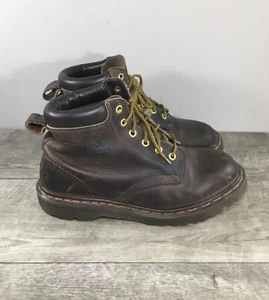 Dr. Martens 939 Ben Crazy Horse Brown Leather Combat Men’s Boots UK 8 US 9 Vtg - Picture 1 of 12