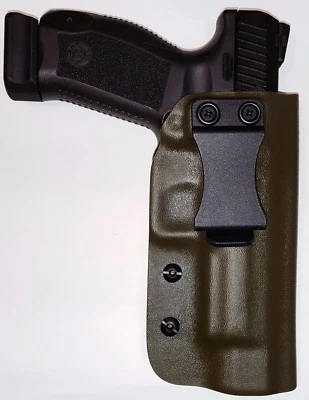 CANIK TP9SFX / TP9SFL - Kydex - IWB - Cintura interior - Funda (VERDE OD) Foto 1 de 4