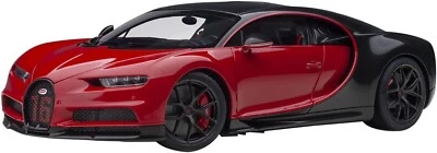 AUTOart 70996 1/18 Bugatti Chiron Sports 2019 (Red / Carbon Black) Japan - Image 1 of 4