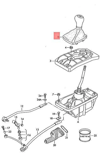 Genuine AUDI A4 Avant S4 quattro Cabrio 8E2 8E5 8H7 Knob 8E0863278CM1VB - Image 1 of 1