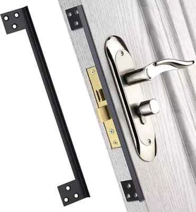 Door Latch Guard Home Security Door Lock Plate, Outswing Door Security Protector - Picture 1 of 7
