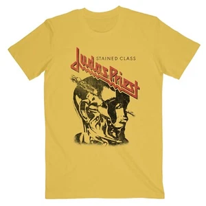 Nuova maglietta Judas Priest Stained Class vintage testa unisex gialla S-234XL A434 - Foto 1 di 5