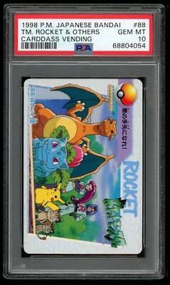 Pokemon Japanese Carddass 1998 088 Team Rocket & Others 88 Card PSA 10 68804054 - Image 1 of 2