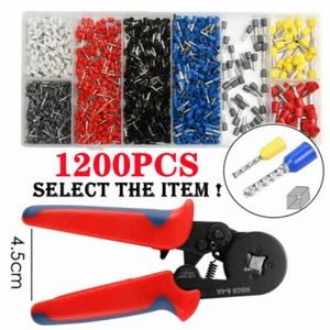 1200PCS Cable Cord Pin End Bootlace Ferrule Terminal Set Wire Crimp Connectors - Picture 1 of 18