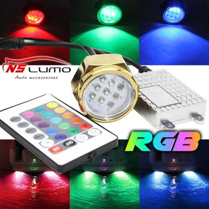 27w RGB IP68 Led Drain Plug Light Boat  Marine Underwater Diving Fishing Lamp - Picture 1 of 9