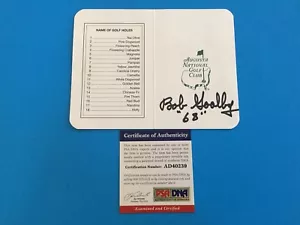 Bob Goalby 1968 Masters Champions cuadro de mando automático firmado PSA/ADN certificado de autenticidad - Imagen 1 de 2