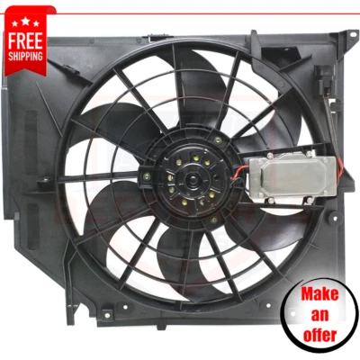 Ventilador de refrigeración del radiador para BMW 325Ci Base 2001-2005, base 325i, base 325xi Foto 1 de 4