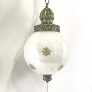 Mid Century Modern Atomic Hollywood Regency Starburst Swag Hanging Light Lamp - Picture 1 of 12