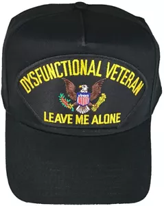 CAPPELLO BERRETTO VETERANO DISFUNZIONALE LASCIAMI ALONE UMORISMO SCONTROSO PTSD SERVIZIO MILITARE - Foto 1 di 1