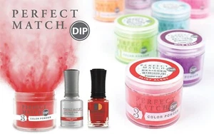 Lechat Perfect Match TRIO - polvo y laca de inmersión + esmalte de gel *elige cualquier color* - Imagen 1 de 532