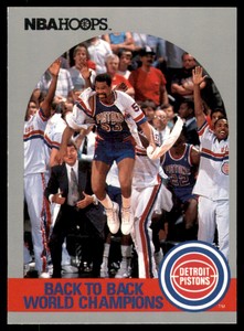 1990-91 Hoops Back To Back World Champions Detroit Pistons #342