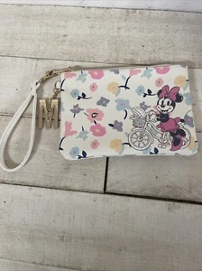 Disney Bioworld Minnie Mouse Wristlet Pouch Wallet Multicolored Fast Shipping - Picture 1 of 10