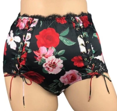 $150 VICTORIA'S SECRET ATELIER SILK LACE TRIM HIGH WAIST BRIEF PANTY XS S M L XL - Image 1 of 2