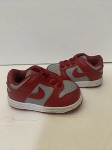 Nike Dunk Low UNLV TDE University Red Grey Toddler CW1589-002 Baby Size 4c - Picture 1 of 14