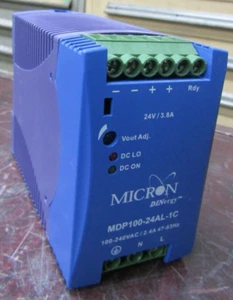 😃 MICRON DINERGY POWER SUPPLY MODULE 100-240 VAC 2.4 AMP MDP100-24AL-1C - Picture 1 of 8