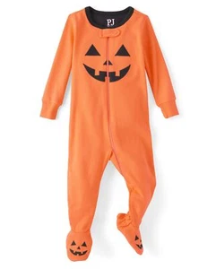 Baby Halloween Pumpkin Pajamas Toddler Cotton Sleepwear for Fall Kids Costume - Picture 1 of 6
