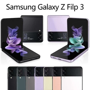 Samsung Galaxy Z Flip 3 5G F711U 128GB - Factory Unlocked - Very Good Condition - Picture 1 of 14
